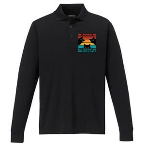 Cat Funny Introverted But Willing To Discuss Cats Performance Long Sleeve Polo