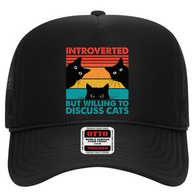 Cat Funny Introverted But Willing To Discuss Cats Trucker Hat