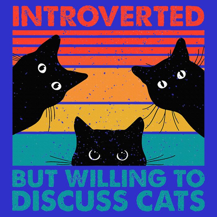 Cat Funny Introverted But Willing To Discuss Cats 16 in Basic Backpack