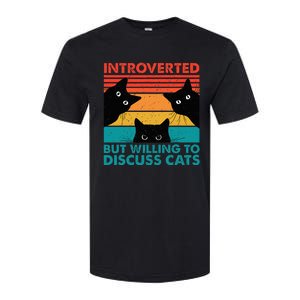 Cat Funny Introverted But Willing To Discuss Cats Softstyle CVC T-Shirt