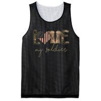 Camour Flag I Love My Soldier Military Army Wife USA Mesh Reversible Basketball Jersey Tank