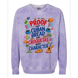 Cuban Flag Ideas & Hispanic Cuban Croquetas Colorblast Crewneck Sweatshirt