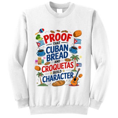 Cuban Flag Ideas & Hispanic Cuban Croquetas Sweatshirt