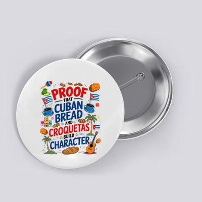Cuban Flag Ideas & Hispanic Cuban Croquetas Button