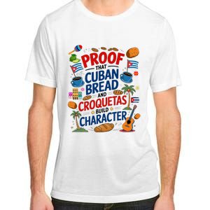 Cuban Flag Ideas & Hispanic Cuban Croquetas Adult ChromaSoft Performance T-Shirt