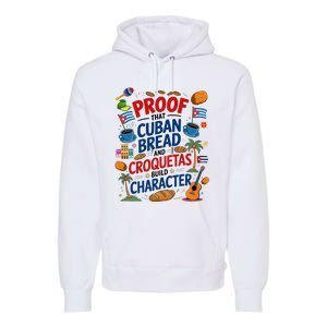 Cuban Flag Ideas & Hispanic Cuban Croquetas Premium Hoodie