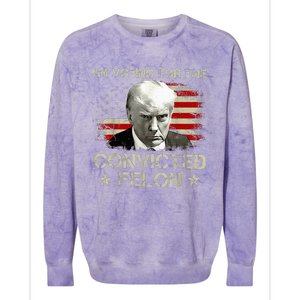 Convicted Felon Im Voting Convicted Felon 2024 Colorblast Crewneck Sweatshirt