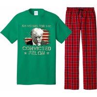 Convicted Felon Im Voting Convicted Felon 2024 Pajama Set