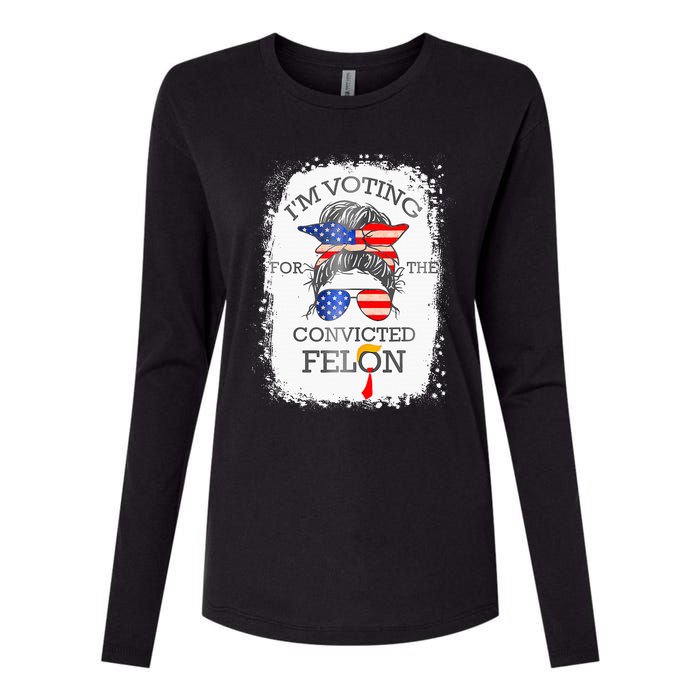 Convicted Felon IM Voting Convicted Felon Womens Cotton Relaxed Long Sleeve T-Shirt