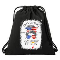 Convicted Felon IM Voting Convicted Felon Drawstring Bag