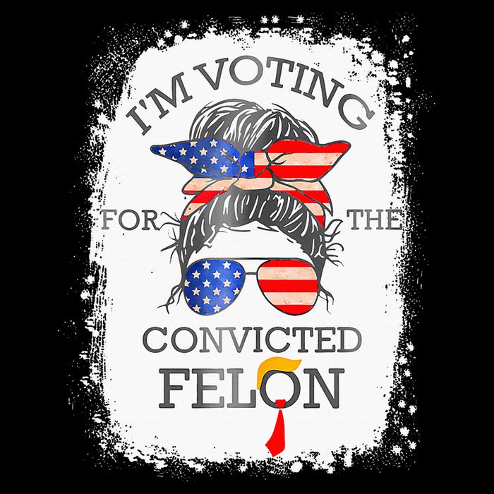 Convicted Felon IM Voting Convicted Felon Drawstring Bag