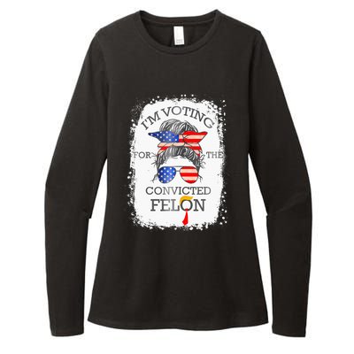 Convicted Felon IM Voting Convicted Felon Womens CVC Long Sleeve Shirt