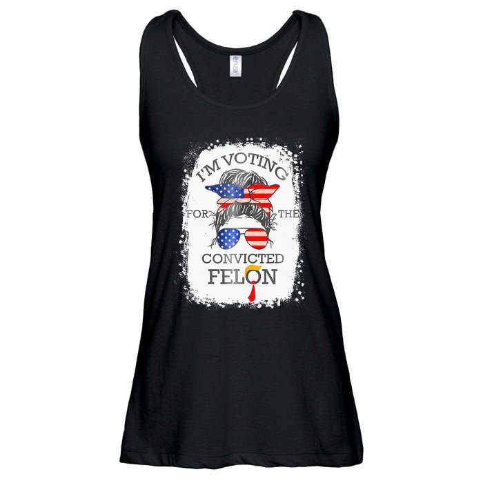 Convicted Felon IM Voting Convicted Felon Ladies Essential Flowy Tank