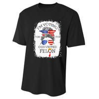 Convicted Felon IM Voting Convicted Felon Performance Sprint T-Shirt