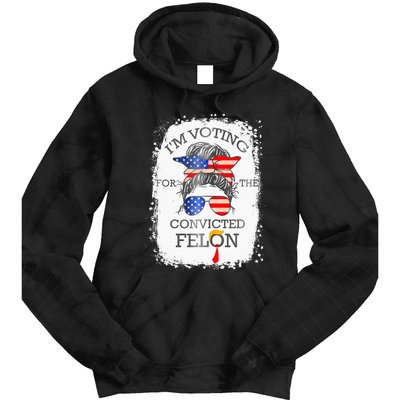 Convicted Felon IM Voting Convicted Felon Tie Dye Hoodie