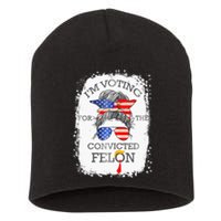 Convicted Felon IM Voting Convicted Felon Short Acrylic Beanie