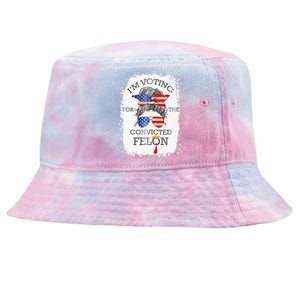 Convicted Felon IM Voting Convicted Felon Tie-Dyed Bucket Hat