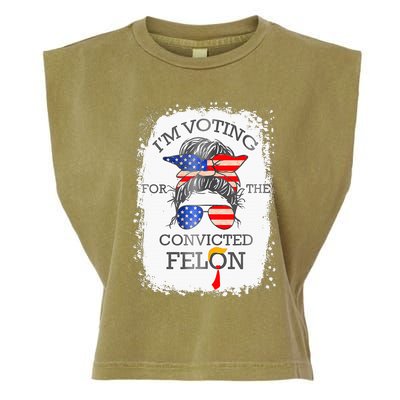 Convicted Felon IM Voting Convicted Felon Garment-Dyed Women's Muscle Tee