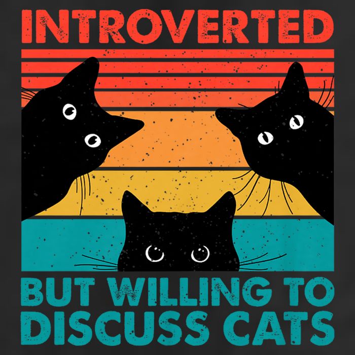 Cat Funny Introverted But Willing To Discuss Cats Trucker Hat