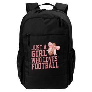 Coquette Football Just A Girl Who Love Football Daily Commute Backpack