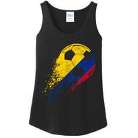 Colombia Flag Jersey Colombian Soccer Team Colombian Ladies Essential Tank