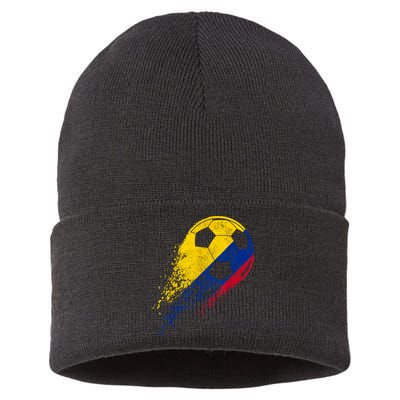 Colombia Flag Jersey Colombian Soccer Team Colombian Sustainable Knit Beanie