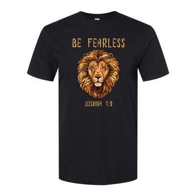 Christian Fearless Joshua 1:9 Faith Gift Softstyle® CVC T-Shirt