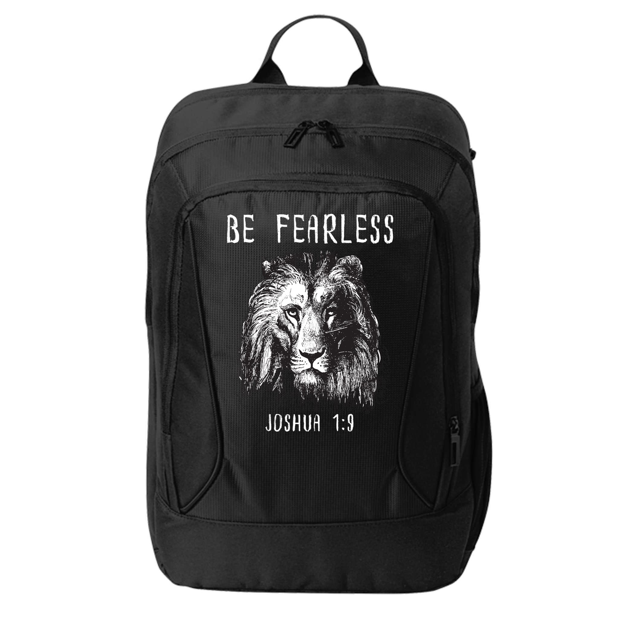 Christian Fearless Joshua 1:9 Faith Gift City Backpack