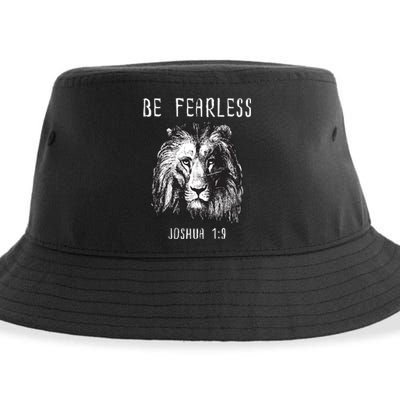 Christian Fearless Joshua 1:9 Faith Gift Sustainable Bucket Hat