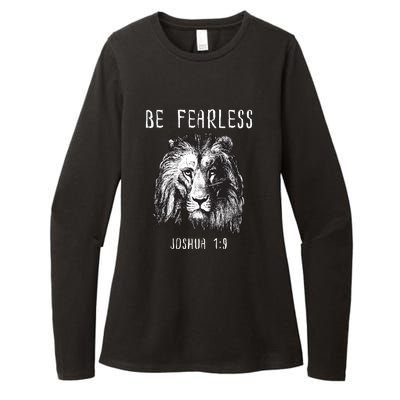 Christian Fearless Joshua 1:9 Faith Gift Womens CVC Long Sleeve Shirt