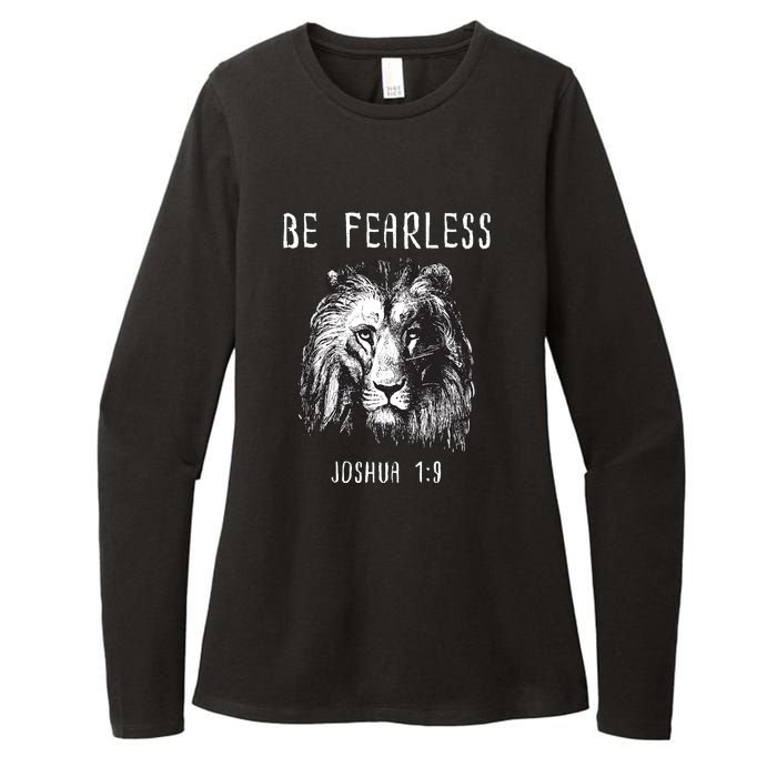 Christian Fearless Joshua 1:9 Faith Gift Womens CVC Long Sleeve Shirt