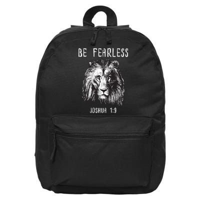 Christian Fearless Joshua 1:9 Faith Gift 16 in Basic Backpack