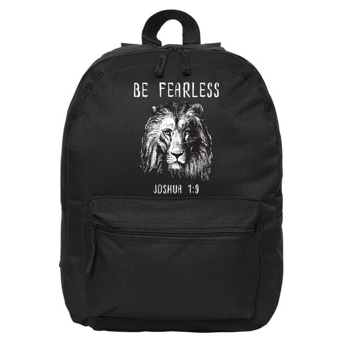 Christian Fearless Joshua 1:9 Faith Gift 16 in Basic Backpack