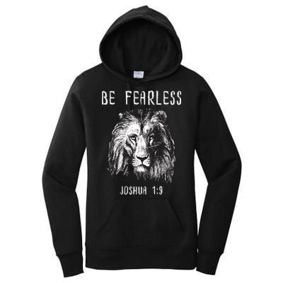 Christian Fearless Joshua 1:9 Faith Gift Women's Pullover Hoodie