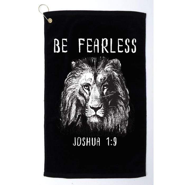Christian Fearless Joshua 1:9 Faith Gift Golf Towel