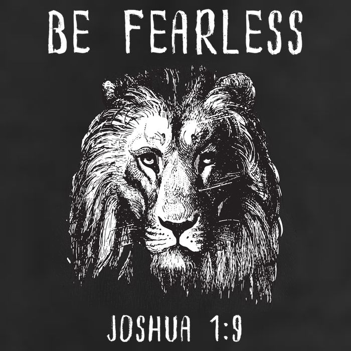 Christian Fearless Joshua 1:9 Faith Gift Golf Towel