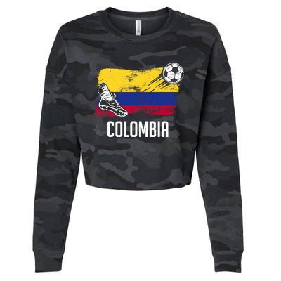 Colombia Flag Jersey Colombian Soccer Team Colombian Cropped Pullover Crew