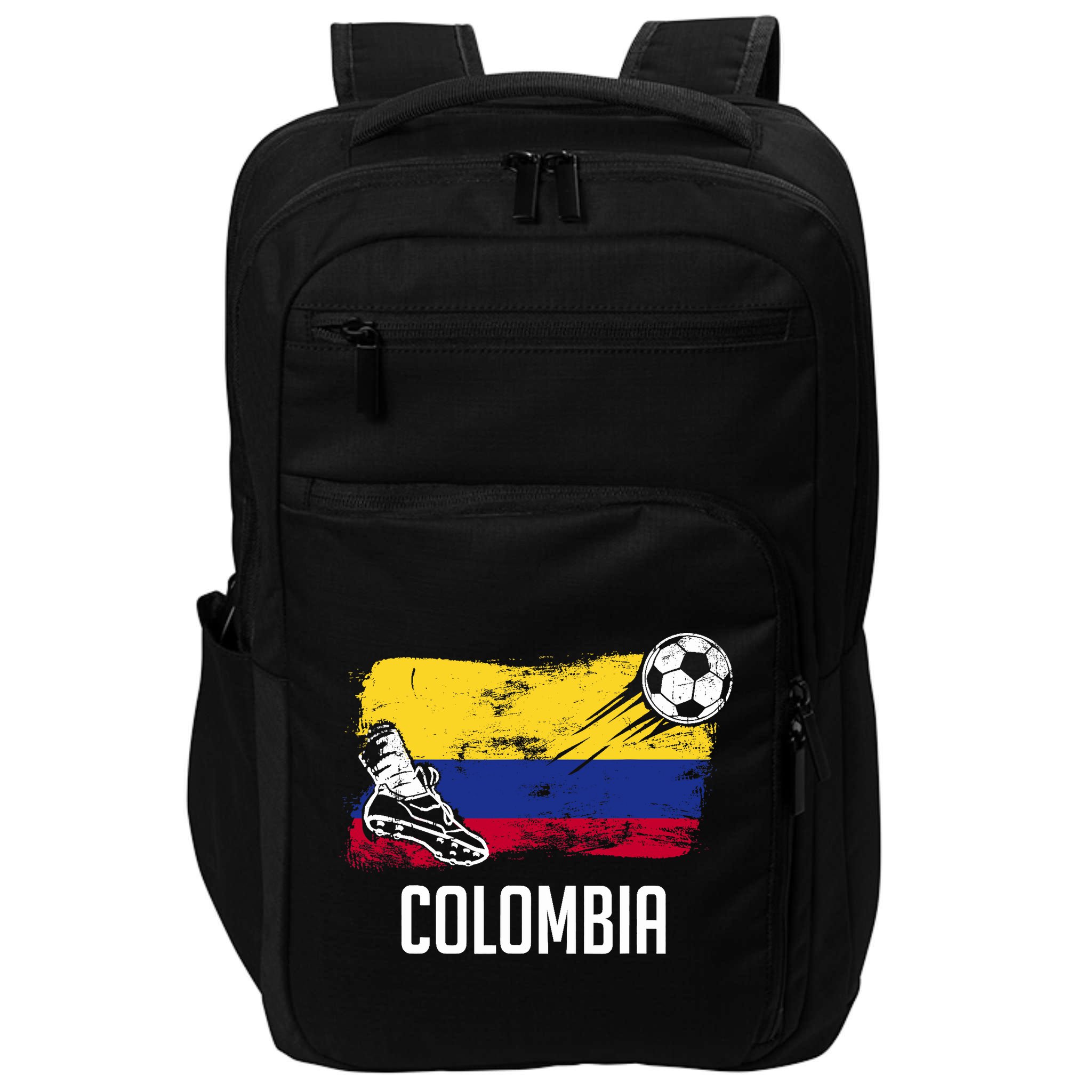 Colombia Flag Jersey Colombian Soccer Team Colombian Impact Tech Backpack