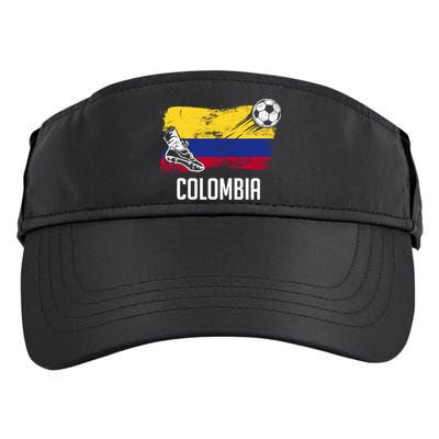 Colombia Flag Jersey Colombian Soccer Team Colombian Adult Drive Performance Visor