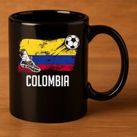Colombia Flag Jersey Colombian Soccer Team Colombian 11oz C Handle Ceramic Mug