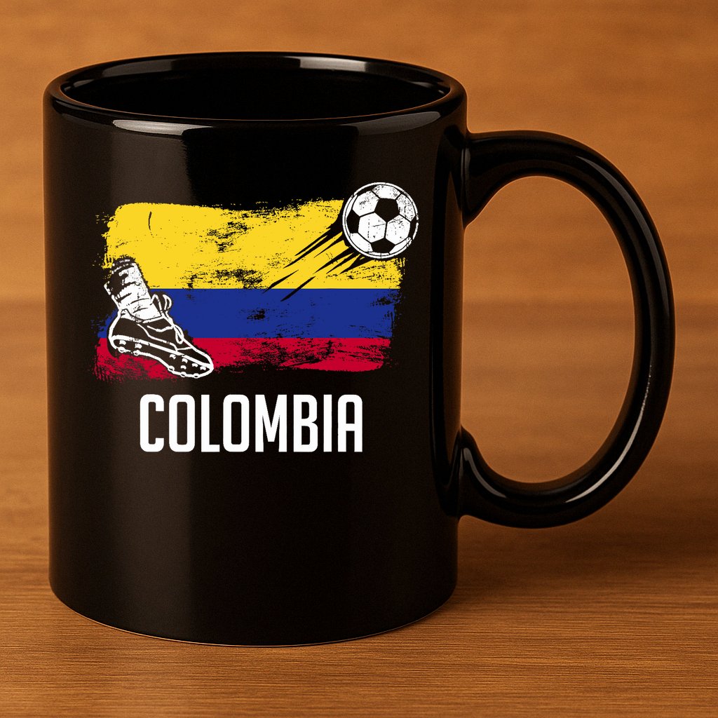 Colombia Flag Jersey Colombian Soccer Team Colombian 11oz C Handle Ceramic Mug