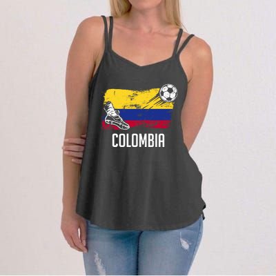 Colombia Flag Jersey Colombian Soccer Team Colombian Women's Strappy Tank