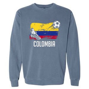 Colombia Flag Jersey Colombian Soccer Team Colombian Garment-Dyed Sweatshirt