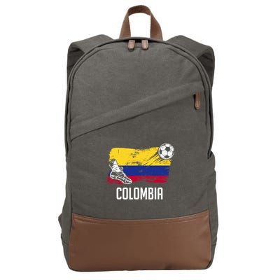 Colombia Flag Jersey Colombian Soccer Team Colombian Cotton Canvas Backpack