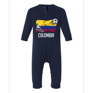 Colombia Flag Jersey Colombian Soccer Team Colombian Infant Fleece One Piece