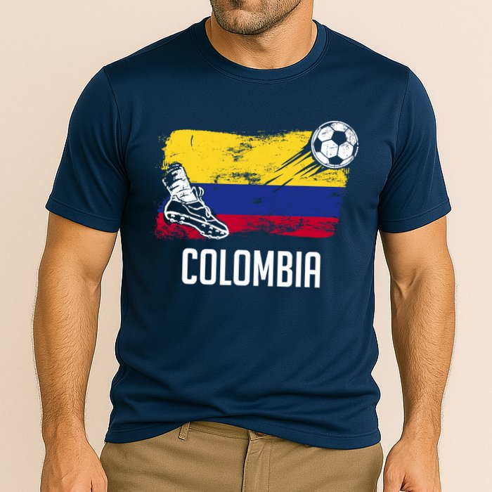 Colombia Flag Jersey Colombian Soccer Team Colombian Cooling Performance Crew T-Shirt