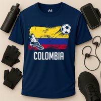 Colombia Flag Jersey Colombian Soccer Team Colombian Cooling Performance Crew T-Shirt