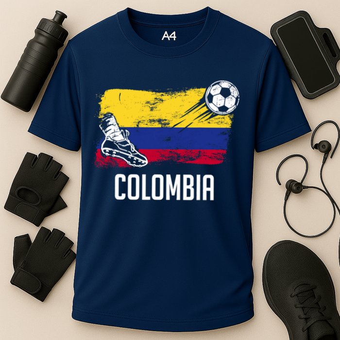 Colombia Flag Jersey Colombian Soccer Team Colombian Cooling Performance Crew T-Shirt