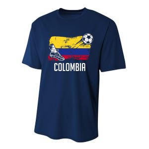 Colombia Flag Jersey Colombian Soccer Team Colombian Performance Sprint T-Shirt