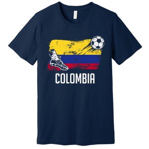 Colombia Flag Jersey Colombian Soccer Team Colombian Premium T-Shirt